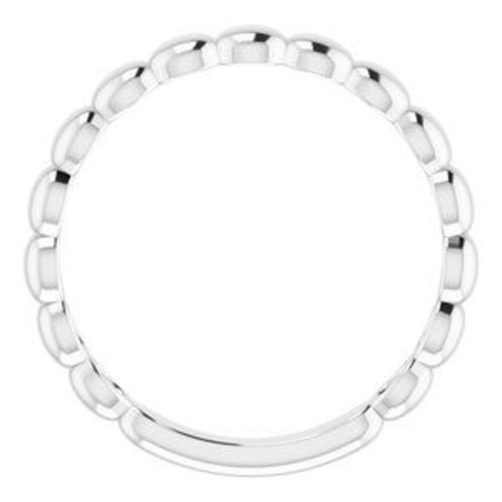 Sterling Silver Stackable Bead Ring - image 2